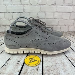 Cole Haan Zerogrand Wing Oxford Casual Fashion Sneaker Shoe - Womens 8.5 B. Gray